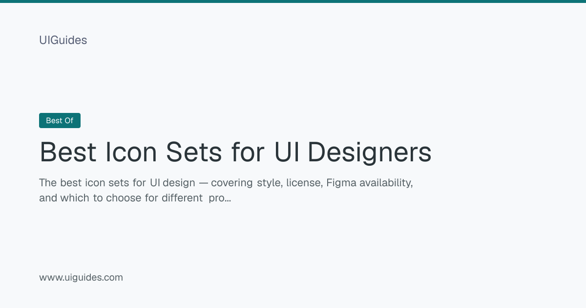 Best Icon Sets for UI Designers | UIGuides